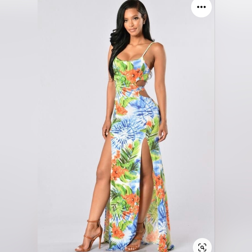 NWOT Fashion Nova MIXED SIGNALS DRESS-INDIGO